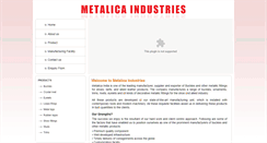 Desktop Screenshot of metalicaindia.com
